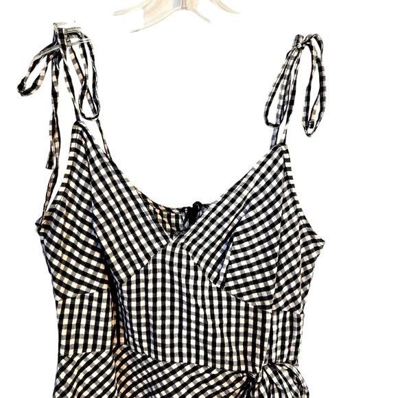 ASOS Women's Dress 4 White Black Sleeveless Bows  Sun Misses Size Small S - Picture 2 of 8